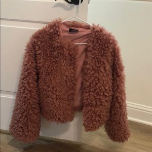 Faux fur jacket